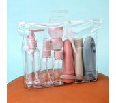 3/4/11Pcs Soft Portable Dispensing Bottles 30/60/100ml Shower Gel Shampoo Lotion Travel Bottles Cosmetic Bathroom Products