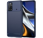For Xiaomi Poco X4 Pro 5G Case Bumper Anti-knock Silicone Carbon Fiber Back Cover For Poco X4 Pro 5G Case For Poco X4 Pro 5G