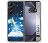 Funda Silicona para Samsung Galaxy Z Fold 5 5G diseño Libro Cuentos Dibujos