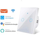 Tuya Wifi EU Smart Switches 1/2/3Gang Touch Light Switch Wall Sensor 433mhz RF Switches Smart Life for Alexa Google Home Alice
