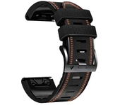 QuickFit 26 22mm Leather Silicone Watch Strap For Epix Gen 2 Smartwatch Band For Garmin Fenix 6X 6 7X 7 Pro 5X 5 Plus Bracelets