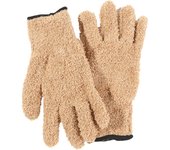 1Pair Cleaning Gloves Microfiber Coral Fleece Car Grooming Gloves Solid Five Finger Dust Removal Housework Absorbent Gloves