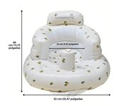 Infant Shining Baby Inflatable Sofa Children Puff Portable Bath Chairs PVC Multifunctional Seat Practice Sitting Bath Stool