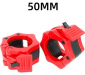 1Pair 50MM Spinlock Collars Barbell Collar Lock Clips Weight Lifting Bar Gym Dumbell Clamp Spring Quick Release Clamps Spin