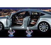2pcs Wireless Car Door Logo Light Led Hd Welcome Courtesy Ghost Shadow Projector Lamp Compatible With Stitch Most Car Models
