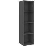 vidaXL TV de pared con madera contrachapada 37x37x142,5 cm, Mueble de Salon, Mueble TV, Mueble TV salon, Mesa de TV, Mueble tele
