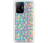 Funda compatible con Xiaomi Mi 11T (5G)   / 11T Pro (5G)  - Patron Comecocos Fondo Clear
