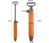 46cm Portable Kayak Manual Pump Canoe Floating Hand Bilge Pump Kayak Pump for Outdoor Survival Emergency Kayak Boat Accessories