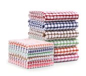 3/5PCSKitchen Dishcloths 100% Cotton Kitchen Dish Cloths for Washing Dishes Scrubbing Wash Cloths Dish Towels Sets (Mix Color)