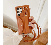 Wrist Strap Crossbody Case for Samsung Galaxy S24 FE S23 S22 S21 Plus Note 20 Ultra A14 A24 A33 A53 A54 5G Card Holder Wallet La
