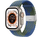 Correa de Nylon para Apple Watch 49mm 46mm 45mm 44mm 42mm 41mm 40mm 38mm iWatch Series 10 9 8 7 6 5 4 3 2 1 SE Ultra 2 Pulsera Elástica Trenzada de Nylon para Reloj Apple