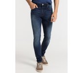 SIX VALVES - Jeans Super Skinny - Tiro Medio Medium Dark Blue-Tallaje en Pulgadas- Tallaje en Pulgadas