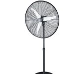Ventilador De Pie Fabrilamp 200w Negro 3vel 80d 3asp.aluminio Plata Orientable Y Oscilante