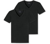 Pack de 2 Camisetas para Hombre SCHIESSER - Serie "95/5", Cuello en V, S-4XL 2PACK T-shirt