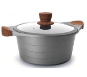 Cacerola con tapa STILO aluminio fundido de Lacor