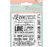 STAMPERIA                           SELLO ACRILICO STAMPERIA 95x105 LOVE NEVER FAILS