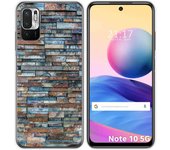 Tumundosmartphone Funda Gel Tpu para Xiaomi Redmi Note 10 5G / POCO M3 PRO 5G diseño Ladrillo 05 Dibujos
