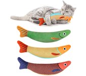 Juguete de hierba gatera, 3 piezas de juguetes masticables para gatos, juguetes de hierba gatera resistentes a las mordeduras con cascabel en el interior, juguete interactivo de dentición de gatito de peluche de dibujos animados