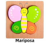 1pc Wooden Animal And Vehicle Puzzles For Toddlers, Boys And Girls Educational Toys Gift, Bright Color Different Shapes