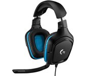 Logitech g432 auriculares gaming usb dts 7.1 con microfono - microfono plegable - diadema ajustable - almohadillas acolchadas - altavoces de 50mm - cable de 2m - color negro/azul