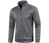 Men Sweatshirts Spring Thicker Pullover Half Zipper Pullover for Male Hoody Outdoor Sweatshir Autumn Solid Color Turtleneck Swea