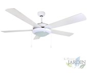 SUINGA Ventilador de Techo Orbegozo | 5 Palas | 132 cm | 60W | 3 Velocidades | Blanco | Eficiencia Energética