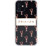 Funda original compatible con iPhone 12 Mini con un diseño de Friends Lobsters