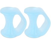 Pexmen 2Pcs Gel Toe Separator Pinky Toe Spacers Little Toe Cushions for Preventing Rubbing Relieve Pressure Foot Care Tool