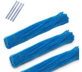 300PCS Pipe Cleaners, Glitter Chenille Stem Pipe Cleaner+4Pcs Glue Stick, Chenille Stem Pipe Cleaners, Creative Craft Decoration