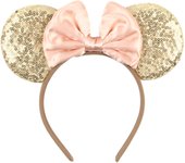Hot Sales Mermaid Mouse Ears Headband For Girls Women 4.5" Bow Hairband Cartoon Character Cosplay Hair Accessories