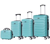 Conjunto de Maletas de Viaje Elegantes: Carcasa Ligera de ABS, Cerradura Numérica, 4 Ruedas Giratorias 360°, Asa Telescópica de Aluminio  Juego de Maletas    Set Trolley Maleta Cabina (6990 M008 8001 8002 8008 6020 D7)