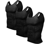 Camiseta Reductora Hombre Compresión Pack de 3 Camisetas Interior Chaleco Adelgazante para Hombre