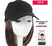 28cm Synthetic baseball wig bob hair type hat and head naturally connected adjustable cap Adjustable for women holiday party use