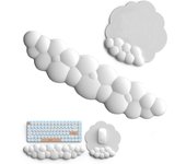 Reposamuñeca EN LA Red para teclado, protector de muñeca de espuma viscoelástico para teclado Blanco, ergonómico