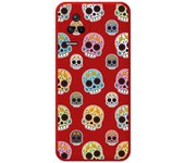Funda Silicona Líquida Roja para Xiaomi Poco F4 5G diseño Catrina Dibujos