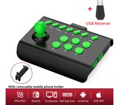 Palo de Juego con Conexión Bluetooth y 2.4G Compatible con Consolas de Arcade PS3-PS4/Switch-PC/Android-iOS