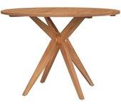 Mesa de Jardín Redonda Madera maciza de Acacia Ø 110x75 cm