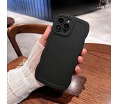 Solid Color Wave Lens Protection Phone Case For iPhone 11 12 13 14 15 16 Pro Max 7 8 Plus SE 2020 2022 X XSMax XR Soft TPU Cover