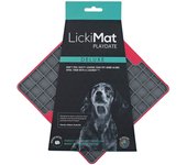 Lickimat Playdate Tuff Rojo Comedero Antiestrés Rígido para Perros y Gatos