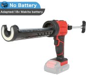 Pistola de prensaestopas eléctrica inalámbrica, pistola para calafateo de vidrio, puertas y ventanas, herramienta de prensaestopas de costura eléctrica para batería de iones de litio Makita de 18V ﻿