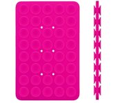 Double Side Silicone Suction Pad for Mobile Phone Fixture Suction Cup Backed Adhesive Silicone Rubber Sucker Pad for Fixed Pad