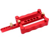 ALLSOME 6/8/10mm Self-centering Woodworking Doweling Jig Drill Guide Wood Dowel Puncher Locator Tools Kit for Carpentry