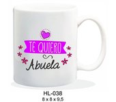 ROYMART TAZA CERAMICA 237ML MENSAJE TE QUIERO ABUELA TAZAS