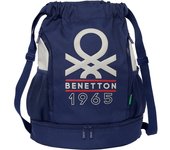 SAFTA  SACO MOCHILA BENETTON "VARSITY" - Mochila Escolar Licencia Oficial - Diseño Ergonómico - Amplio Espacio de Almacenamiento - Bolsillos Multifuncionales
