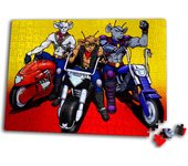 MERCHANDMANIA PUZZLE 252 PIEZAS ratones motoristas motos serie retro gamberros rompecabezas puzle para adulto