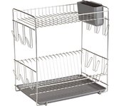 Escurreplatos de Acero Inoxidable Sauvic N.º 3 - Capacidad 18 Platos