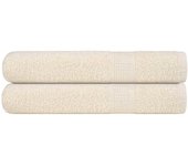 Toallas de sauna 2 piezas Cream 80x200 cm 360g/m² 100% Algodón