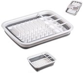 Escurreplatos Plegable Kozina - Organizador de Platos y Utensilios de Cocina
