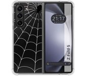 Funda Silicona Transparente para Samsung Galaxy Z Fold 5 5G diseño Araña Dibujos