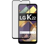 Tumundosmartphone Protector Cristal Templado Completo 5D Full Glue Negro para LG K22 Vidrio